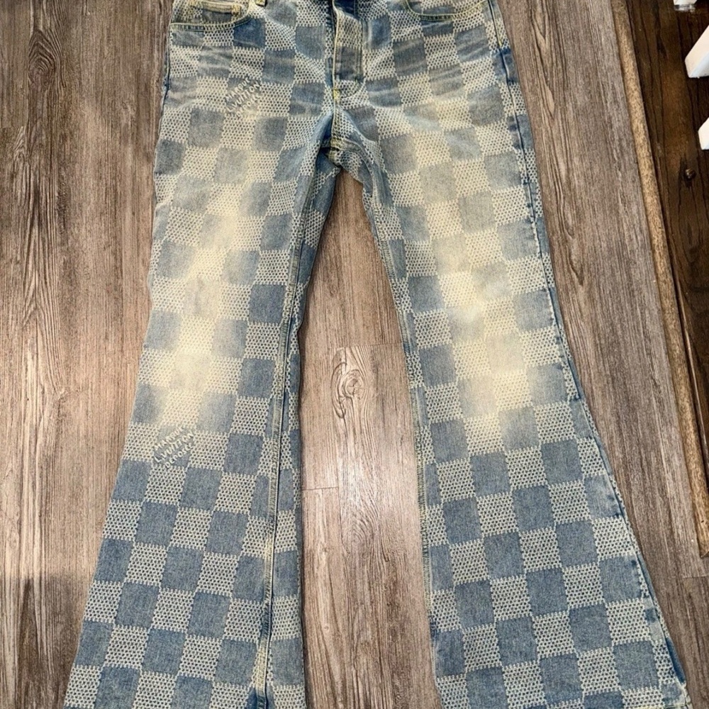 Louis Vuitton Damier Denim Skate Pants - Mens